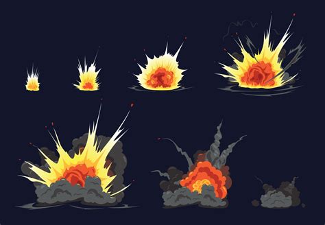 Bomb Explosion Animation Serie 3422700 Vector Art at Vecteezy