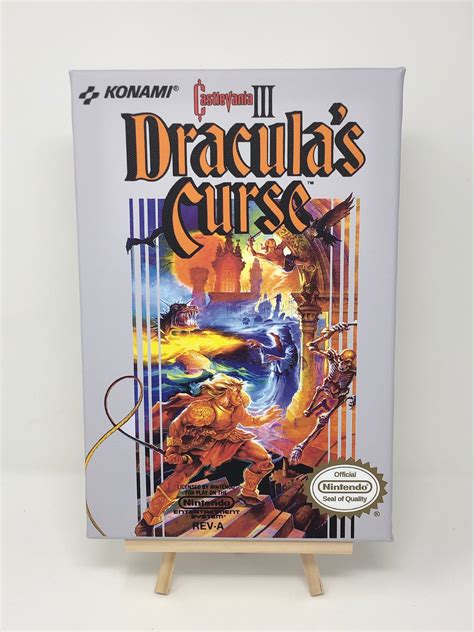 Castlevania Iii Dracula S Curse For Nes Box Art Print On Etsy Australia