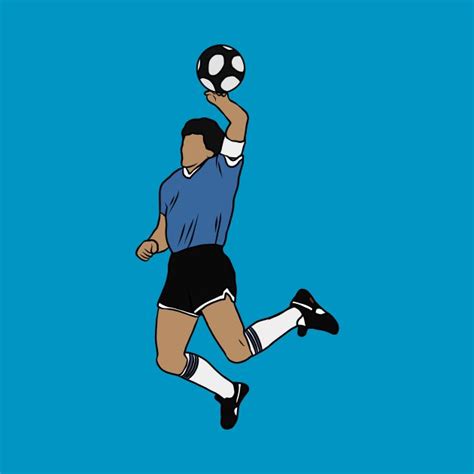 Maradona Hand Of God by rattraptees | Football illustration, Cool small tattoos, Sport illustration