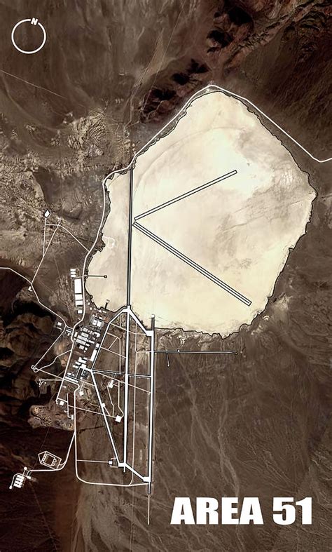 Area 51 Map Digital Art by Daniel Hagerman