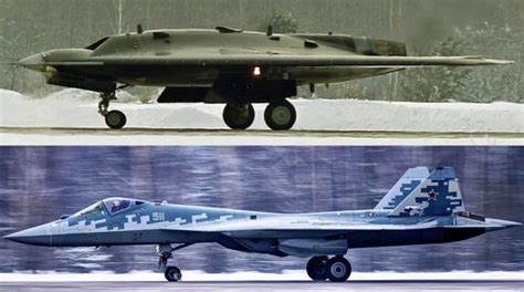 Russia’s New Su-57 Fighters to Each Command Four Stealthy Okhotnik ...