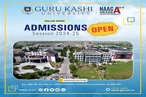 Guru Kashi University Admissions ITME