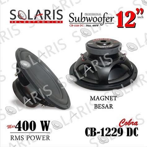 Jual SUBWOOFER 12 Inch 400 Watt COBRA CB 1229 DC MAGNET BESAR Di Lapak