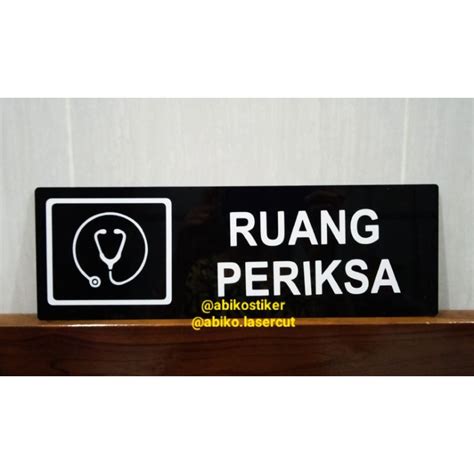 Jual Sign Board Acrylic Tema Kesehatan Ukuran Rumah Sakit Papan