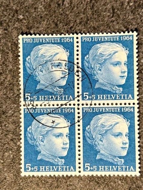 Helvetia Pro Juventute Er Block Rp Zentrum Stempel Kaufen