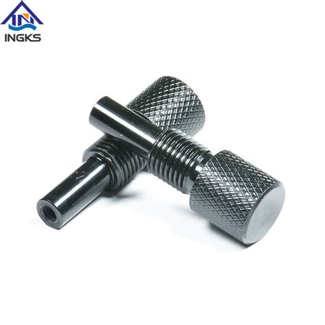 Ingks Customized Aluminum Diamond Knurled High Cap Head Screwwith Inner