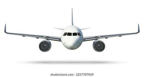 10,200 White Aircraft Front View Images, Stock Photos, 3D objects ...