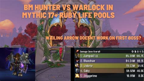 Bm Hunter Vs Warlock In Mythic 17 Ruby Life Pool Wailing Arrow Doesn T Work 10 2 Wow