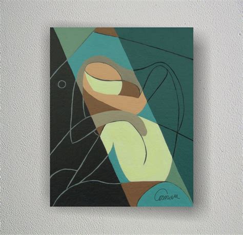 Original Art Abstract Cubism Painting - Etsy