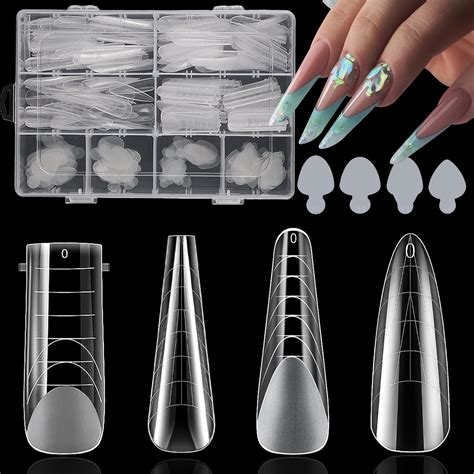 Amazon BOMOQING 288PCS Nail Dual Forms For French Nails Dual Nail