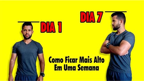 7 Exercícios Para Ficar Mais Alto Em Uma Semana YouTube