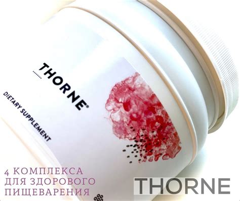 4 КОМПЛЕКСА ДЛЯ ЗДОРОВОГО ПИЩЕВАРЕНИЯ ОТ THORNE RESEARCH