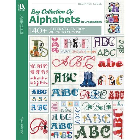 Buy Leisure Arts A Big Collection Of Alphabets Book Cross Stitch