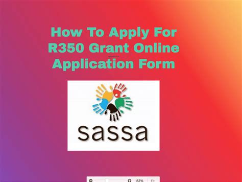 How To Apply For R350 Grant Online Application Form