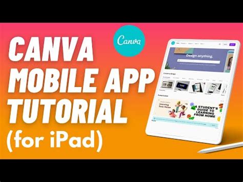 Canva ipad tutorial - How to use Canva App (new 2021 update) Canva ...