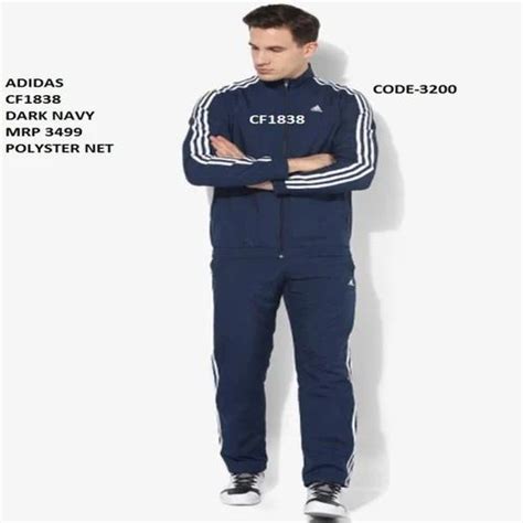 Sports Adidas Navy Blue Polyester Net Tracksuits Cf1838 At Rs 2274