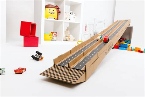 Carboard The Ultimate Cardboard Race Track Etsy