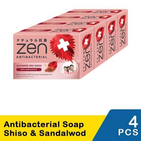 Zen Bar Soap Shiso And Sandalwood 4pcs X 80g Shopee Philippines