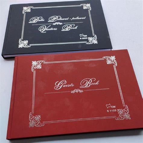 Visitors Book S 2233 Guest Book S 1122 Buku Pelawat Pelawat Buku