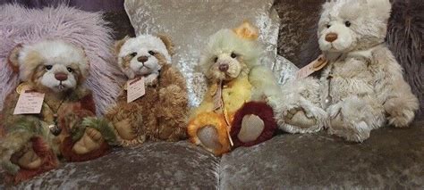 Set Of Charlie Bears Seasons Toffee Apple Ice Lolly Hot Cross Bun