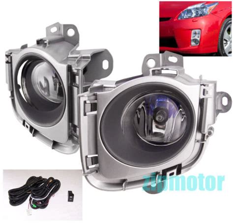 10 11 TOYOTA PRIUS BUMPER DRIVING JDM CHROME FOG LIGHT LAMP KIT W