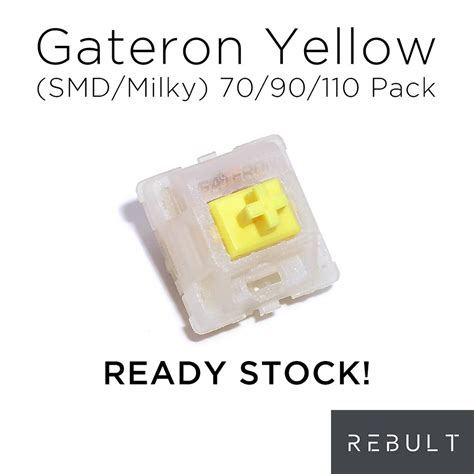 Gateron Yellow / Milky Yellow (70/90/110-pack) Mechanical Switch For ...