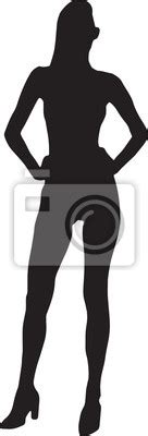 Sexy Nude Woman Silhouette Vector Illustration Posters For The Wall Posters Beatiful Thin
