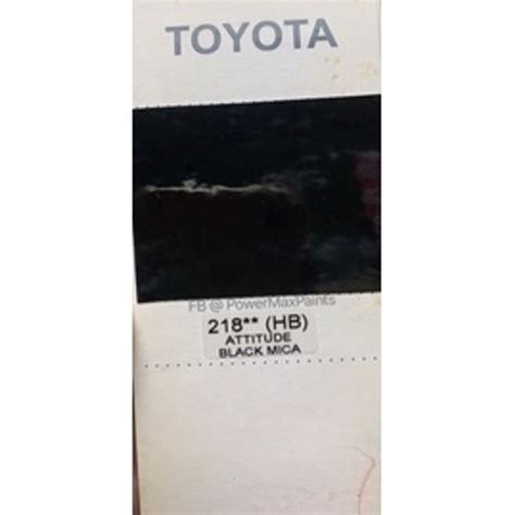 FORCE TOYOTA 218 ATTITUDE BLACK MICA * 2K CAR PAINT – POWER MAX PAINTS ...