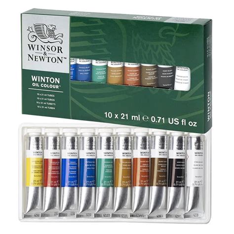 Winton Oil Paint Basic Set Of 10 21ml Tubes Winsor Newton Jerry S