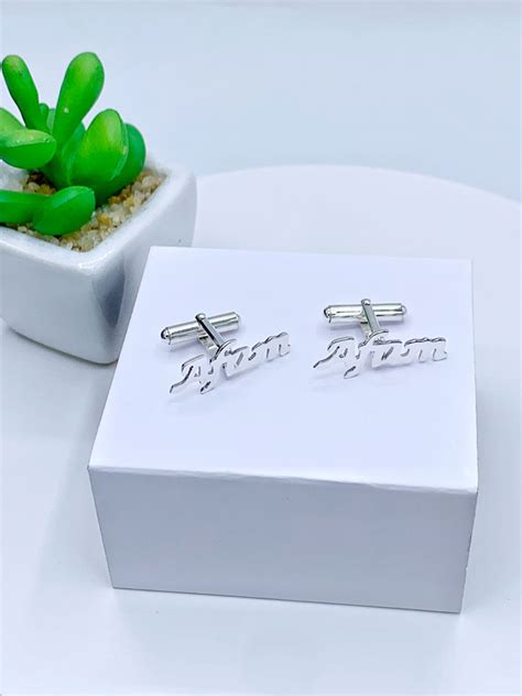 Sterling Silver Personlised Cufflinks – Karats 'N' Mor