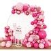 XOXO DIY Balloon Arch Garland Kit Hot Pastel Pink White Tea Bachelorette Birthday Bridal Shower