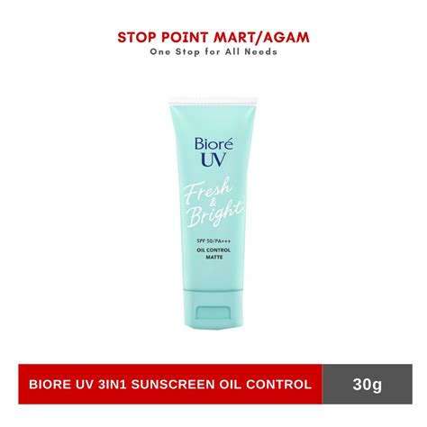 Jual Biore UV Fresh Bright Oil Control Matte Sunscreen SPF50 PA