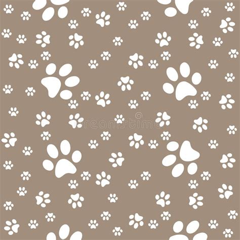 Brown Paw Print Background Stock Illustration Illustration Of Light