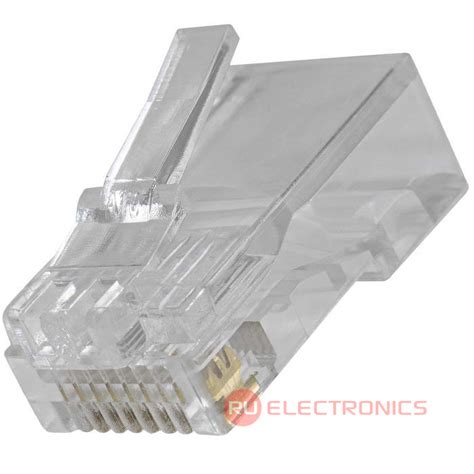 Разъём RJ RUICHI RJ45 (TP-8P8C) UTP, 1 гнездо. RUICHI арт: 56283 ...