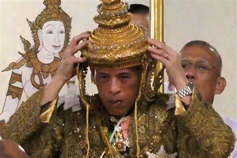 Thailand King Maha Vajiralongkorn receives final coronation ritual that ...