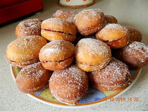 Recette de Beignets fourrés à la confiture et nutella