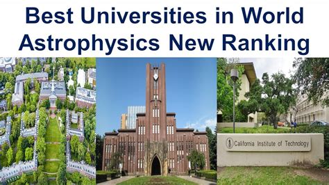 Top 10 Best Universities in the World For Astrophysics New Ranking ...