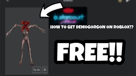 How To Get The Demogorgon In Roblox Roblox Skullyfied Youtube