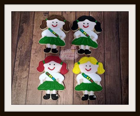 Female Scouts Girl Decorated Sugar Cookies 3 1 Dozen Etsy Sugar