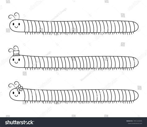 Millipede Vector Illustration Cartoon Isolated On 스톡 벡터로열티 프리