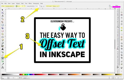 Offset Text In Inkscape The Easy Way Magazine Layout Design Book