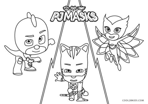 Pj Masks Gratis Printen Voor Kinderen