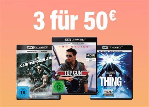 Wählt aus 115 Titeln Drei 4K UHD Blu rays für nur 50 Euro 4K Filme