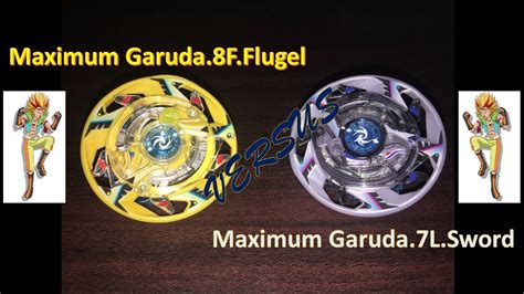 Beyblade Battle Takara Tomys Maximum Garuda8fflugel Vs Maximum Garuda 7liftsword Youtube