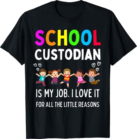 Funny School Custodian Appreciation Ts Back To School T Shirt