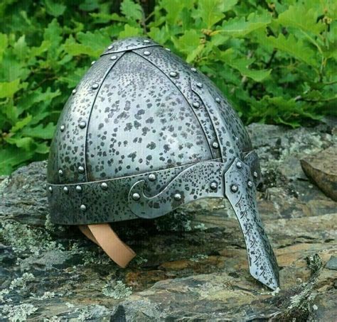 Casque Viking de chevalier de Noël Halloween 18GA SCA LARP Casque nasal