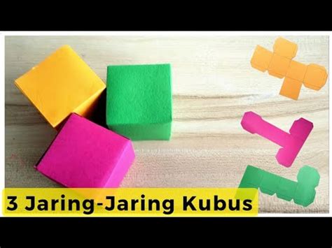 Cara Membuat Kubus Dari Kertas Karton Membuat Jaring Jaring Kubus