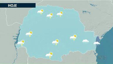 Meio Dia Paran Noroeste No Noroeste Podem Ocorrer Pancadas