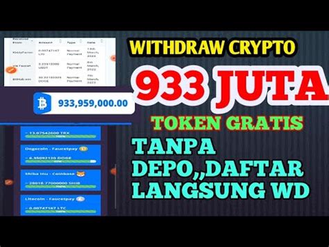 Wd 939 Juta Koin Gratis Faucet Bayaran Termahal Website Penghasil