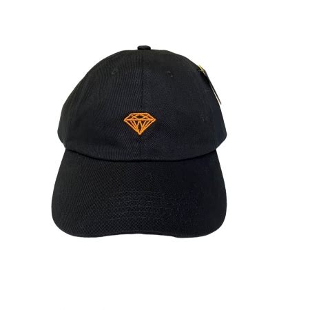 Boné Diamond Brilliant II Dad Hat Aba Curva Preto Place Skate Shop